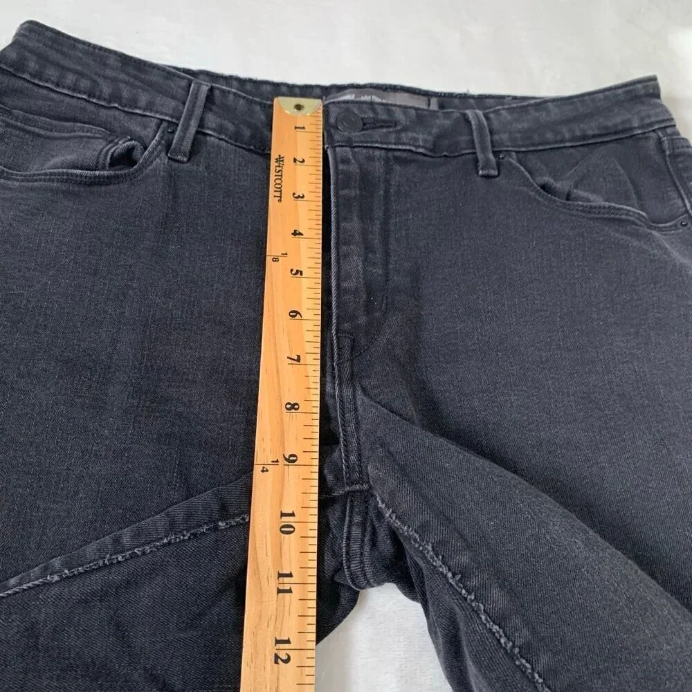Levi's Mid‎ Rise Skinny Jeans Women 12M Black Stretch Denim